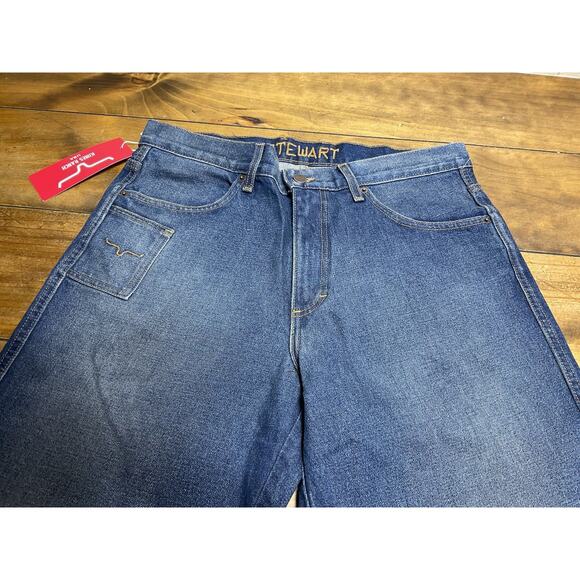Kimes Ranch Men's Stewart Jeans Blue 100% Cotton Straight Leg 34x36 USA Made NWT - Picture 3 of 13